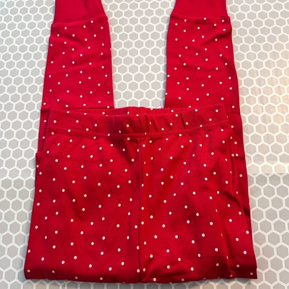NWT Old Navy Red and White Polka Dot Kids Pajama Set Size 4T